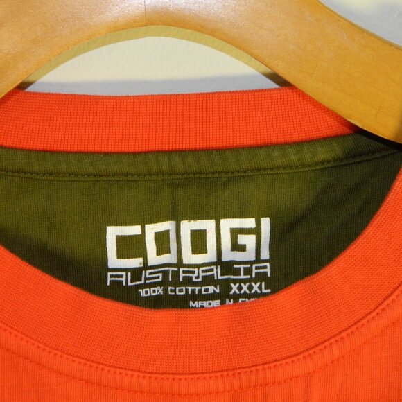 COOGI Australia Men's Orange Short Sleeve Tee T-Shirt Size 3XL - Picture 5 of 16